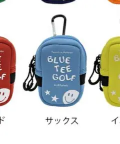 ニコちゃん　BLUE TEE GOLF ポーチ ネオプレーン