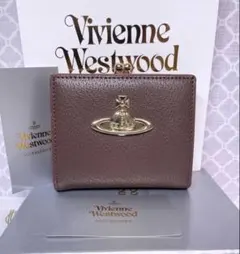 【最新作☆美しい】オーブ ヴィヴィアン・ウエストウッド ブラウン 2折財布