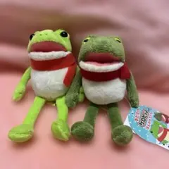 おとぼけケロピョン ほんわかマフラー　 2種セット　ストラップ