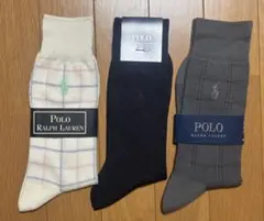 POLO RALPH LAUREN メンズソックス 3足セット