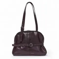 Samo ondoh ダークブラウン レザー ショルダーバッグ