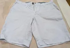 ストライプショートパンツ 白と青