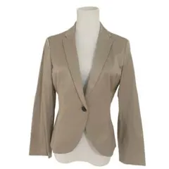 COMME CA ISM コムサイズム　テーラードジャケット　グレー　光沢感　L