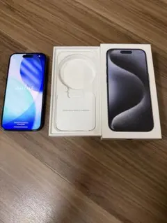 iPhone 15 Pro ブルーチタニウム ⚠️ジャンク品(圏外)商品説明欄必読