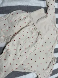 コトリ cottoli 長袖パジャマ バースデイ ハート柄 赤ハート