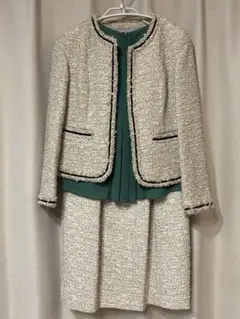 Ballsey ツイードスカートスーツ ホワイト系