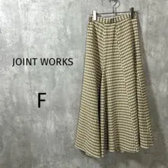 【ジョイントワークス】ロングフレアスカート　スリット　ギンガムチェック　Fのサムネイル