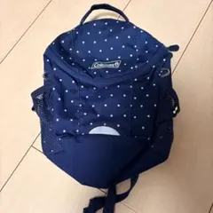 【Coleman】可愛いドット柄ミニリュック ネイビー