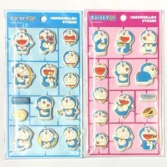 【韓国限定】正規品 ドラえもん マシュマロシール 3Dシール 2種セット