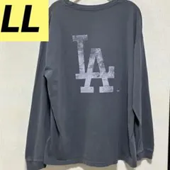 【新品】MLB　ロサンゼルスドジャース　ロンT　LLサイズ　ブルーグレー