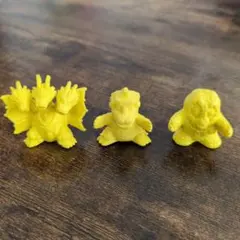 ゴジラ ゴジ消し ゴジラ キングギドラ ヘドラ 3体セット イエロー