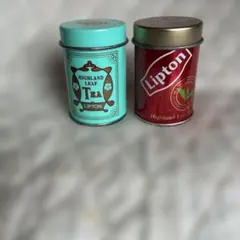 Lipton Highland Leaf Tea 空き缶 2個セット