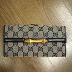 GUCCI GGキャンバス 二つ折り財布