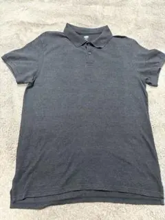 OLD NAVY ポロシャツ XL グレー 無地 半袖 鹿の子のサムネイル