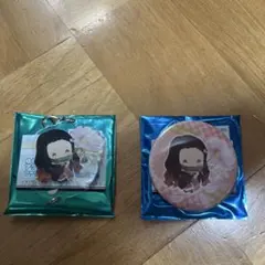 鬼滅の刃 禰豆子 アクリルキーホルダーと缶バッジセット