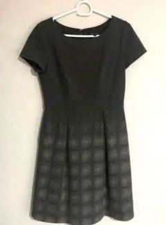 ketty ケティ♡チェック　半袖 膝丈ワンピース　Мサイズ　ブラウン　ベージュのサムネイル