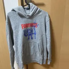 FORTNITE グレー フード付きパーカー