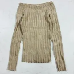 スナイデル ニット オフショル リブ ベージュ F（E389）