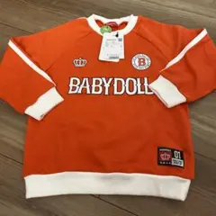 BABYDOLL オレンジ トレーナー 110cm