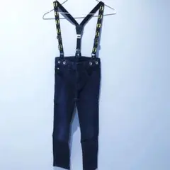 デニム パンツ　スキニー　サスペンダー　バッドマン　子供服
