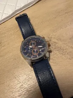 Mint Focus クロノグラフ 時計 ネイビー