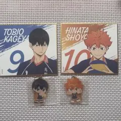 ハイキュー‼︎ 日向翔陽　影山飛雄セット　色紙＆1番くじキーホルダー