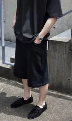 everyone denim デニム ショーツ Black ハーフパンツ - メルカリ