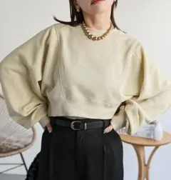 ショート丈 スウェット