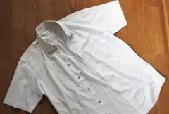 UNIQLO　ホワイト ストライプ ノンアイロンシャツ Lサイズ