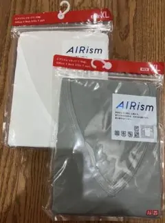 AIRism XLサイズ 2枚セット ホワイト グレー