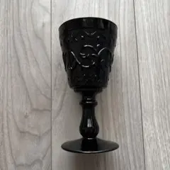 【未使用品】黒の装飾的グラス