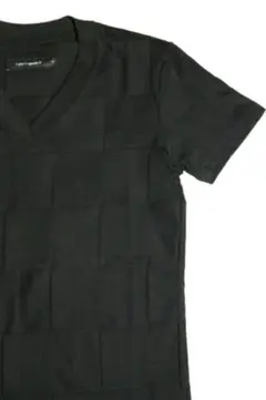 1PIU1UGUALE3 チェックパッチワーク 半袖 Tシャツ 黒 Lのサムネイル
