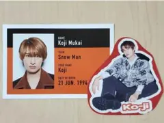 Snow Man 向井康二 まとめ売り ID風フォトカード ステッカー