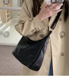 Miniministore ショルダーバッグ 斜めがけ PU レザーバッグ 黒