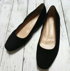 美品✨DIANA WELL FIT フラットシューズ ブラック 22.5㎝のサムネイル