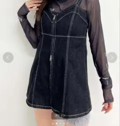 ダブルジップデニムキャミソールのサムネイル