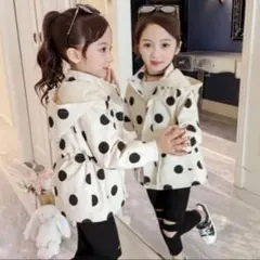 【新品未使用】ユニセックス ドット柄ジャケット110サイズ 子供用 アウター