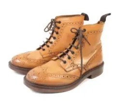 ジャンカルロモレリカントリーブーツウイングチップ 24.5cm