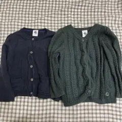 プチバトーカーデガンセット　2ans/86m 18m/81cm