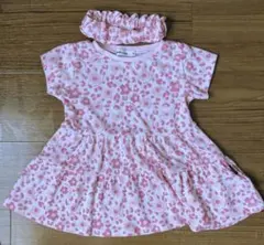 ノイユエイムベベ ワンピース ピンク 豹柄 セパレート 90サイズ ベビー 半袖