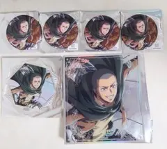 コニー　進撃の巨人 ATTACK on memory　缶バッジ　オーロラ色紙