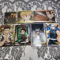 ‪✝︎ 鬼滅の刃 ウエハース ステッカー シール カード まとめ売り 7点セット