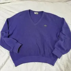 フレンチ　ラコステ　CHEMISE LACOSTE フランス製　Vネックニットのサムネイル