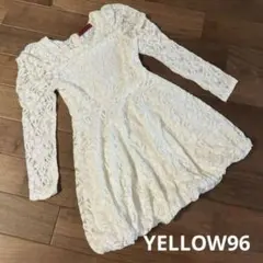 YELLOW96 ホワイト レース 長袖チュニック 春 秋