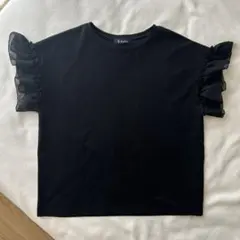 アベイル フリルスリーブ M 黒 Tシャツ ブラックのサムネイル