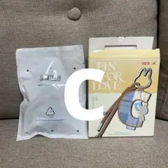 POPMART ラブブ イニシャル チャーム PIN FOR LOVE 【C】