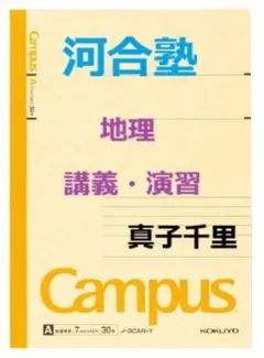 【河合塾】『地理 講義・演習　真子千里先生　第1講授業ノート』　　＋α 河合塾】『地理 講義・演習 真子千里先生 第1講授業ノート』 ＋α