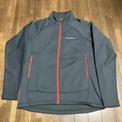 美品　モンベル　montbell トレールアクションジャケット　グレー　長袖　m