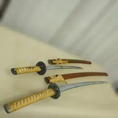 模造刀 模擬刀 大小 2本 セット 鞘付き 骨董品 武具 コスプレ - メルカリ