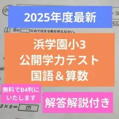 「22日までお値下げ」浜学園 小学校3年生向け 浜学園　小3 国語 算数 2026年最新】浜学園 小3 公開テストの人気アイテム - メルカリ